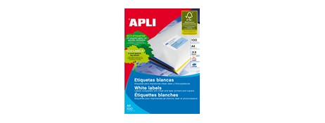 APLI PREMIUM WHITE SELF-ADHESIVE LABELS 70X37MM FOR OFFICE USE