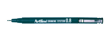 ARTLINE TECHNICAL DRAWING PEN 0.8MM BLACK - FADE PROOF INK