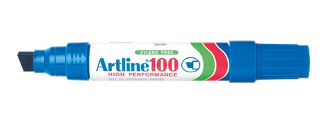 ARTLINE 100 JUMBO PERMANENT MARKER - BOLD BLUE CHISEL NIB