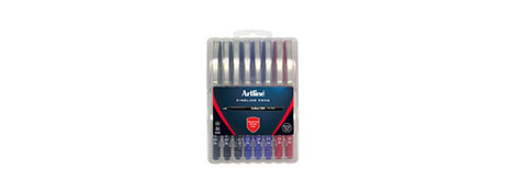 ARTLINE 200 FIBRE TIP PENS - ASSORTED COLOURS, 0.4MM FINE