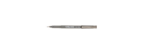 ARTLINE 200 GREY FIBRE TIP PEN - INSTANT DRY WRITING
