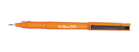 ARTLINE 200 ORANGE FIBRE TIP PEN - INSTANT DRY WRITING