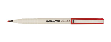 ARTLINE 210 RED MARKER PEN - 2MM FIBRE NIB FOR BOLD WRITING