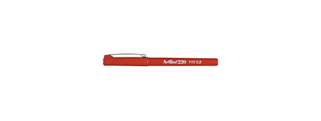 ARTLINE 220 FINELINER PEN - DARK RED (2MM TIP)