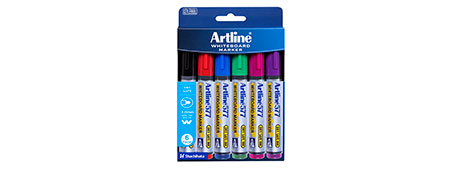 ARTLINE 577 BULLET TIP MARKER ASSORTED COLOURS - DRY SAFE INK