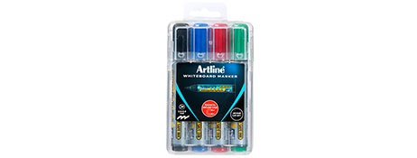 ARTLINE 579 WHITEBOARD MARKERS ASSORTED - DRY SAFE INK