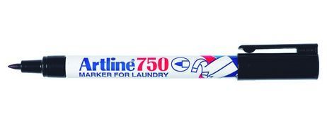 ARTLINE 750 PERMANENT FABRIC MARKER - BLACK INK
