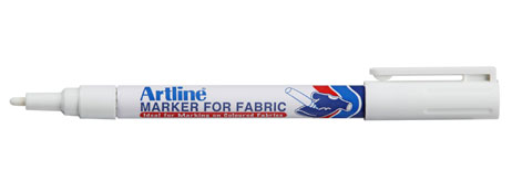 ARTLINE 750 WHITE FABRIC MARKER PEN - PERMANENT LAUNDRY SAFE