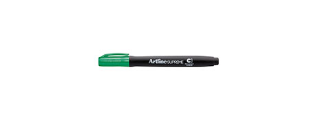ARTLINE SUPREME GREEN PERMANENT MARKER - 2-5MM CHISEL TIP