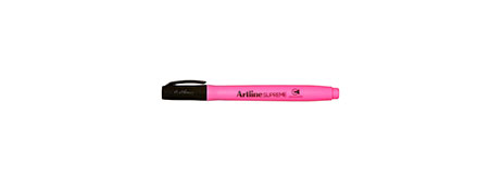 ARTLINE SUPREME PINK HIGHLIGHTER - CHISEL TIP FOR VIVID NOTES