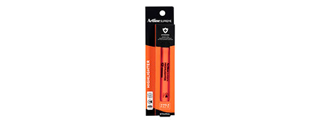 ARTLINE SUPREME RED HIGHLIGHTER - SMOOTH, CHISEL TIP MARKER