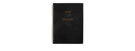 AT-A-GLANCE SIGNATURE 2026 A4 BLACK PLANNER - WEEK TO VIEW