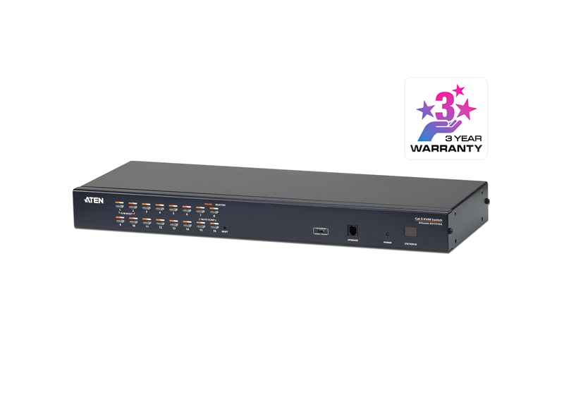 ATEN 16-PORT CAT 5E/6/6A VIDEO/AUDIO SWITCH - KH1516A-AX-U