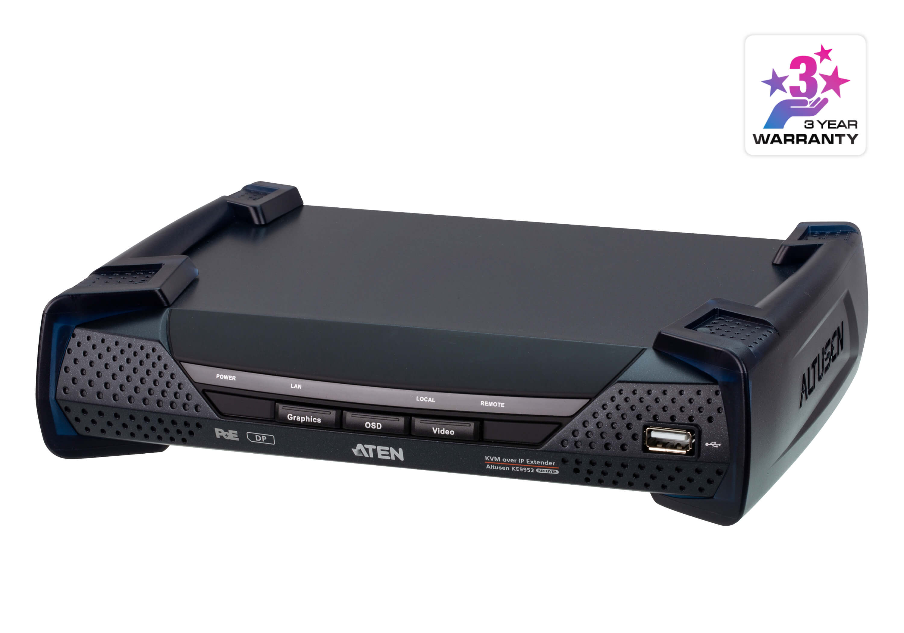 ATEN KE9952R-AX 2-PORT USB DVI KVM SWITCH WITH AUDIO