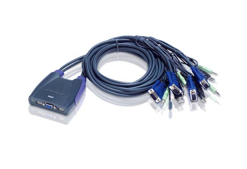 ATEN CS64UZ 4-PORT USB DVI KVM SWITCH WITH AUDIO