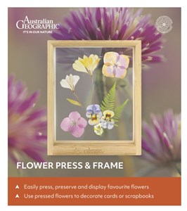 AUSTRALIAN GEOGRAPHIC FLOWER PRESS FOR NATURE CRAFTS