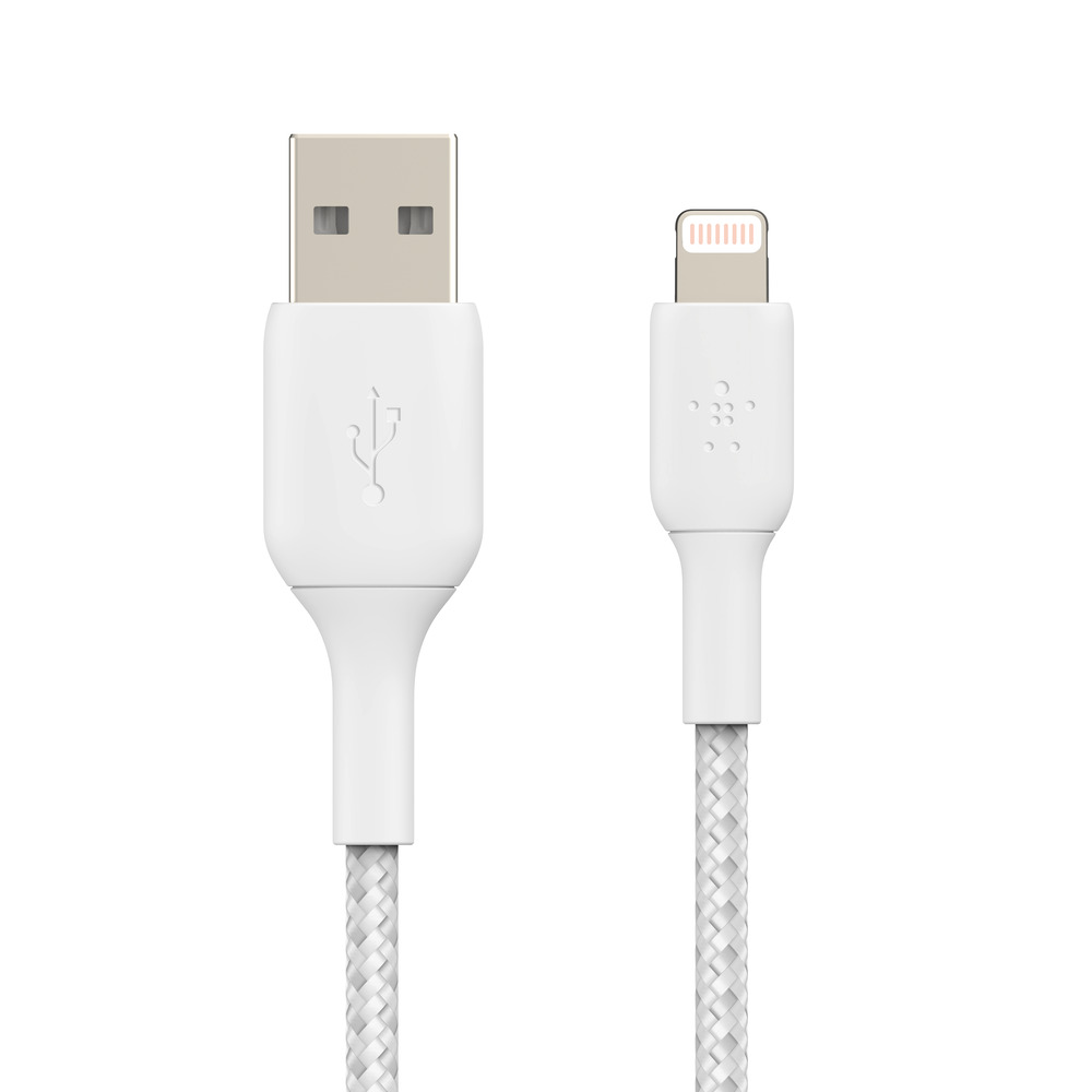 BELKIN 1M BRAIDED LIGHTNING TO USB-A CABLE FOR APPLE DEVICES