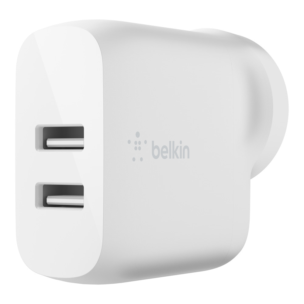 BELKIN 24W DUAL USB-A WALL CHARGER - FAST CHARGING POWER