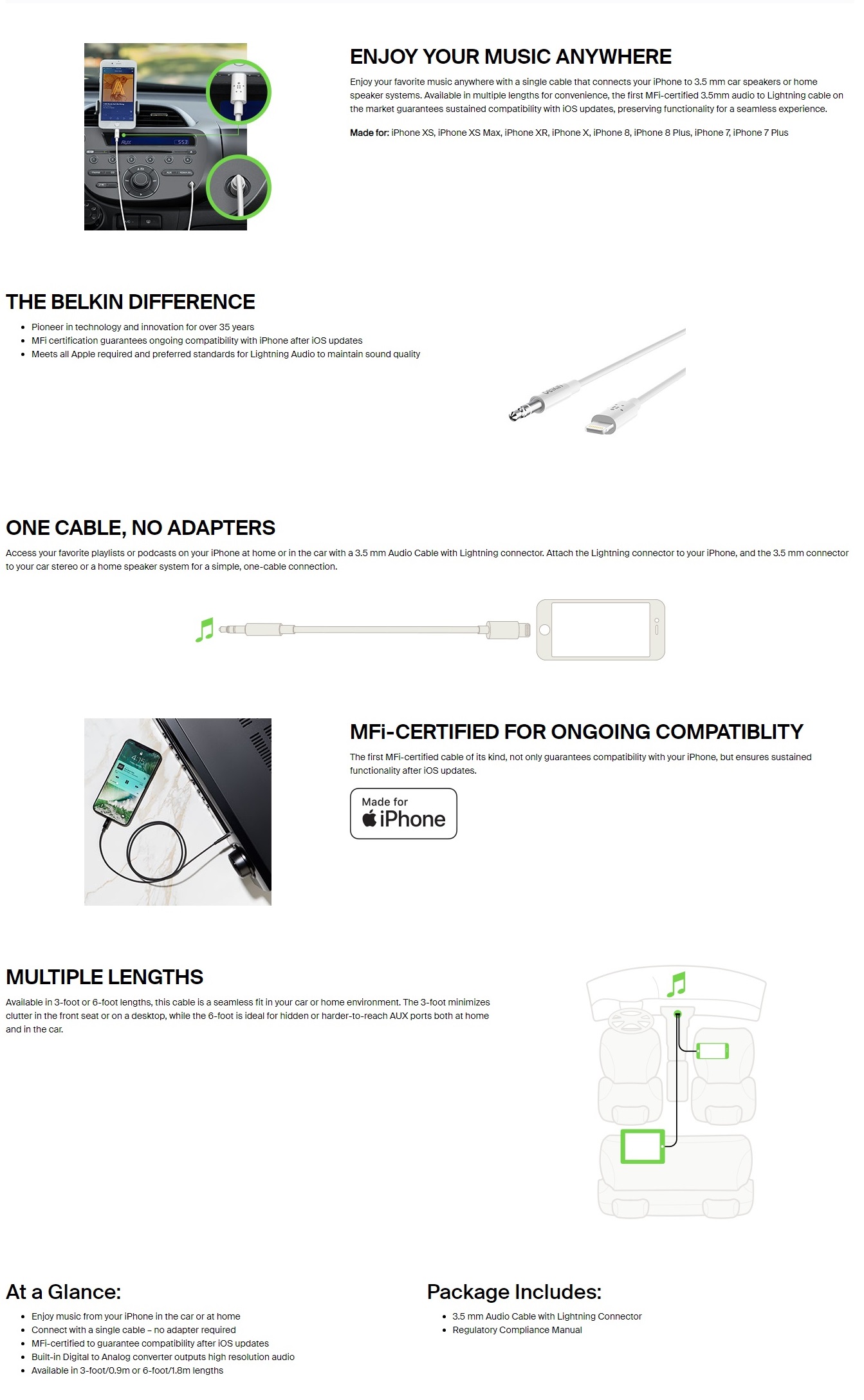 BELKIN SURGE PROTECTOR 3-OUTLET POWER STRIP WHITE