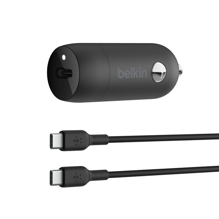 BELKIN 30W USB-C PPS CAR CHARGER & CABLE FOR FAST CHARGING