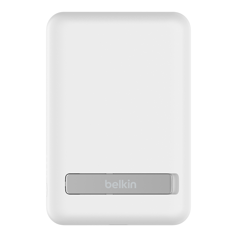 BELKIN MAGNETIC WIRELESS POWER BANK 5K + STAND - WHITE