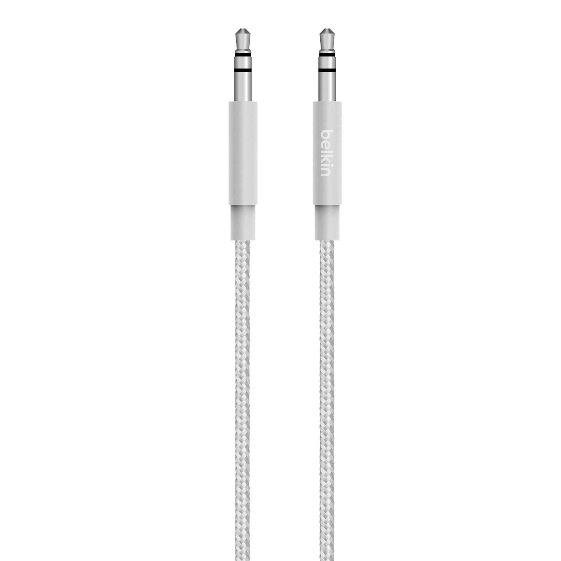 BELKIN MIXIT METALLIC AUX CABLE - UNIVERSAL SILVER AUDIO LINK