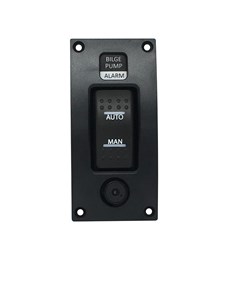 UNKNOWN MANUFACTURER BILGE PUMP SWITCH PANEL WITH HIGH WATER ALARM