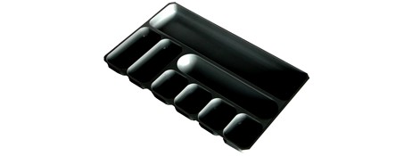 METRO'S 8 COMPARTMENT BLACK DESK DRAWER ORGANISER