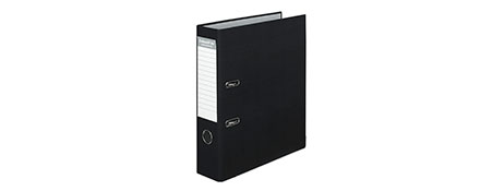 COLOURHIDE BLACK A4 LEVER ARCH FILE - DURABLE OFFICE STORAGE