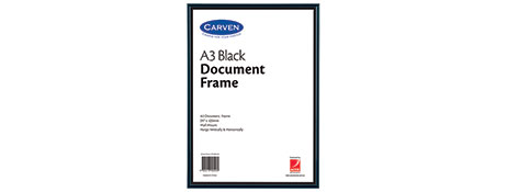 UNSPECIFIED MANUFACTURER BLACK DOCUMENT FRAME FOR CERTIFICATES & AWARDS - STYLISH DISPLAY