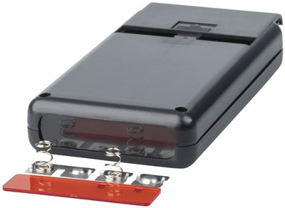 DURABLE BLACK ABS PLASTIC HANDHELD ELECTRONIC ENCLOSURE