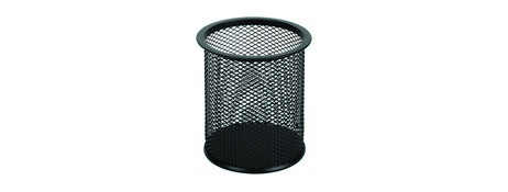 UNSPECIFIED MANUFACTURER STYLISH BLACK METAL DESK ORGANIZER PENCIL CUP FOR HOME OFFICE