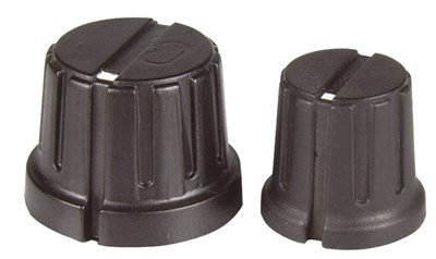 UNSPECIFIED MANUFACTURER BLACK PUSH-ON METRIC KNOBS FOR 9MM MINI POTS