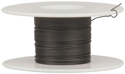 UNSPECIFIED MANUFACTURER 30M SPOOL OF 30 SWG BLACK WIRE WRAP WIRE