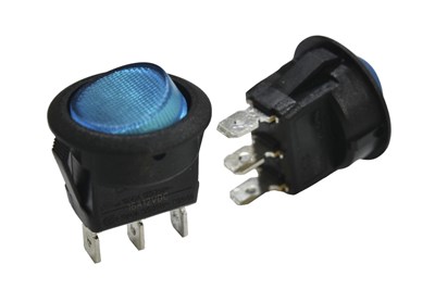 UNSPECIFIED MANUFACTURER ILLUMINATED BLUE 12V ROCKER SWITCH FOR EASY CONTROL