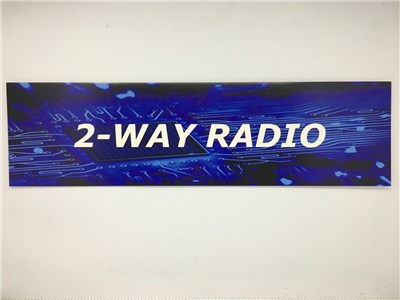 UNSPECIFIED MANUFACTURER 2-WAY RADIO RESELLER SIGN - CLEAR BLUE COMMUNICATION MARKER