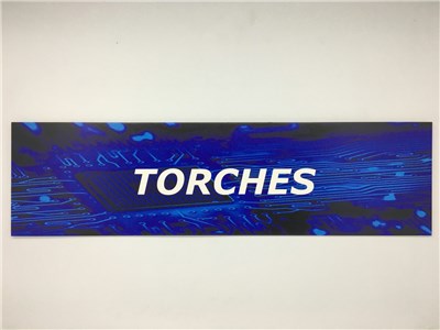 UNSPECIFIED MANUFACTURER BLUE RESELLER CATEGORY SIGN FOR TORCHES - RETAIL DISPLAY