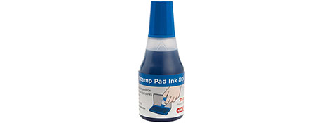 UNSPECIFIED MANUFACTURER BLUE WATER-BASED INK FOR FOAM/FELT PADS - 25ML