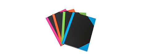 R & B BRIGHTS A6 INDEXED NOTEBOOKS - ASSORTED COLOURS