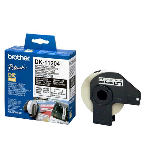 BROTHER DK-11204 STANDARD ADDRESS LABELS - 3000 PACK
