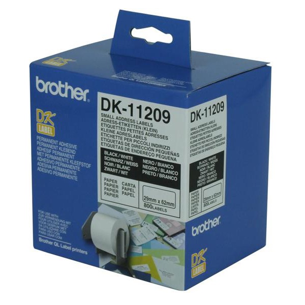 BROTHER DK-11209 LABEL ROLL FOR PROFESSIONAL LABELLING
