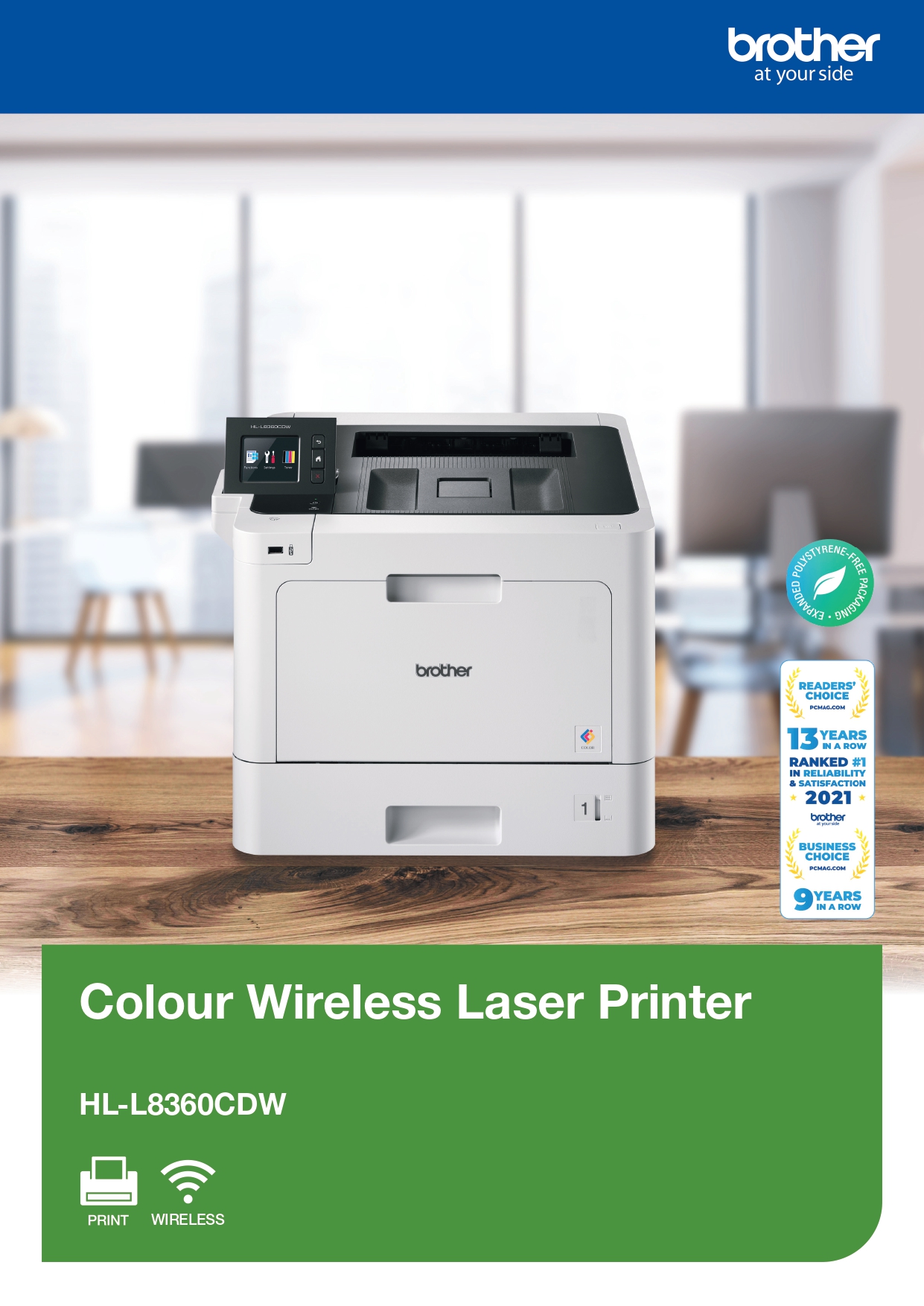 BROTHER HL-L8360CDW COLOUR LASER PRINTER FOR OFFICES