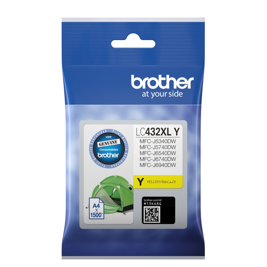 BROTHER LC-432XLY INK CARTRIDGE YELLOW HIGH YIELD