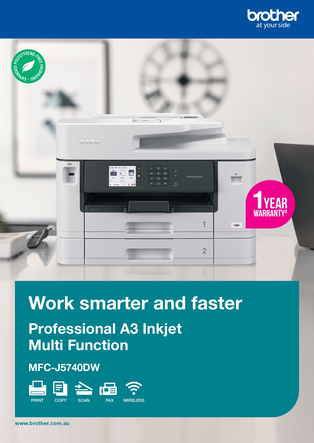 BROTHER MFC-J5740DW WIRELESS A3/A4 ALL-IN-ONE PRINTER