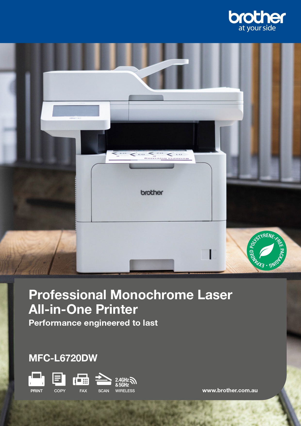 BROTHER MFC-L6720DW MONOCHROME LASER PRINTER FOR OFFICE