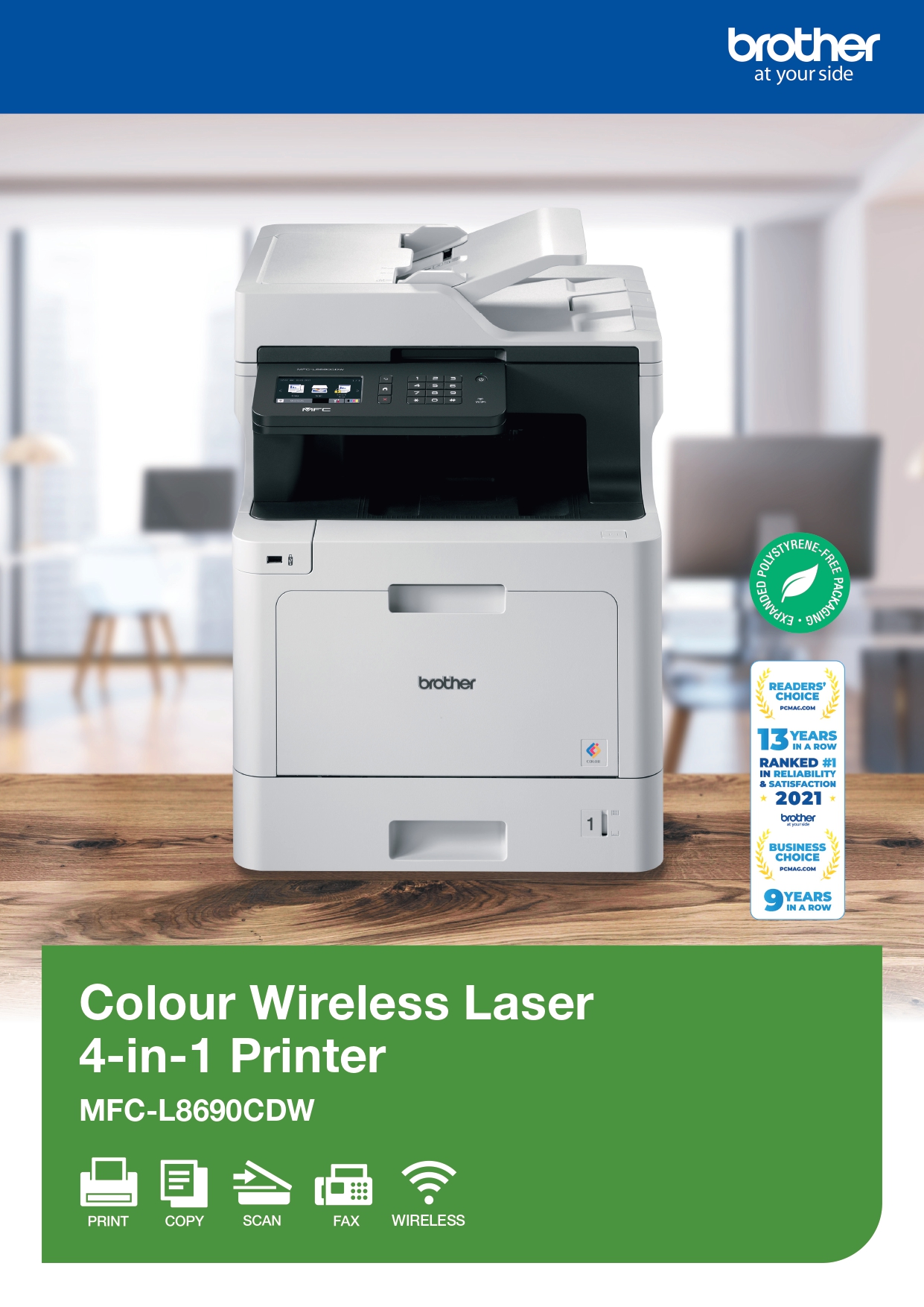 BROTHER MFC-L8690CDW COLOUR LASER PRINTER FOR HOME OFFICE
