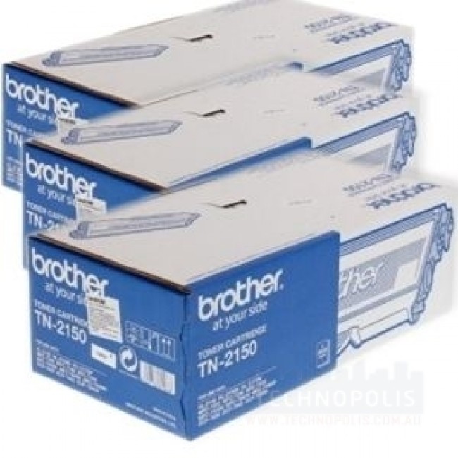 BROTHER TN-2150 BLACK TONER CARTRIDGE 3-PACK FOR RELIABLE PRINTING