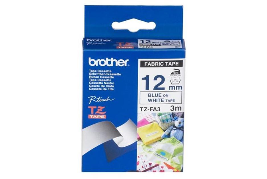 BROTHER TZE-FA3 FABRIC IRON-ON TAPE FOR P-TOUCH LABEL MAKERS