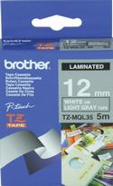 BROTHER TZE-MQL35 LABEL TAPE - 12MM BLACK ON LIGHT GOLD