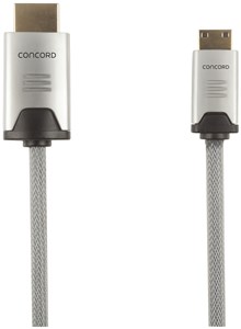 CONCORD 1.5M 4K HDMI MINI CABLE FOR PORTABLE DEVICES